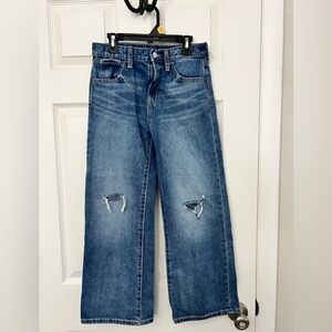 Old Navy Boy's Baggy Distressed Wide Leg Jeans